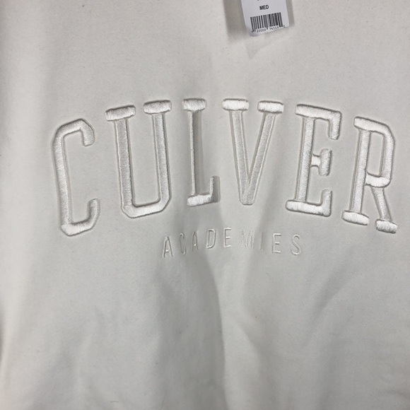 NWT MV Sport Culver academics white sweatshirt size medium - Picture 2 of 10